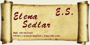 Elena Sedlar vizit kartica